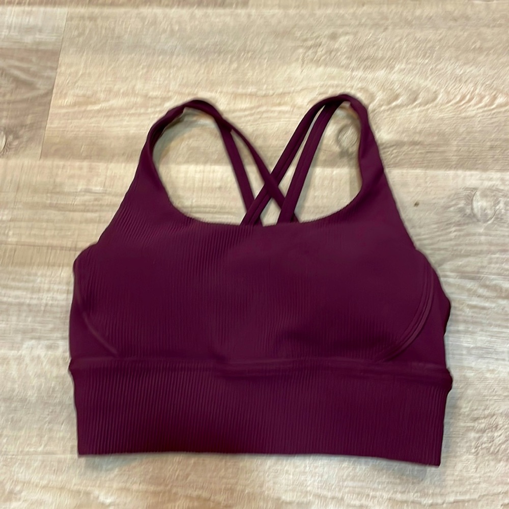 Lululemon Energy Longline Luxtreme Ribbed Sportsbra Size 6